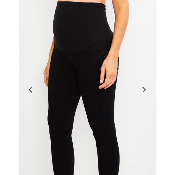 Black skinny maternity jeans Clearance